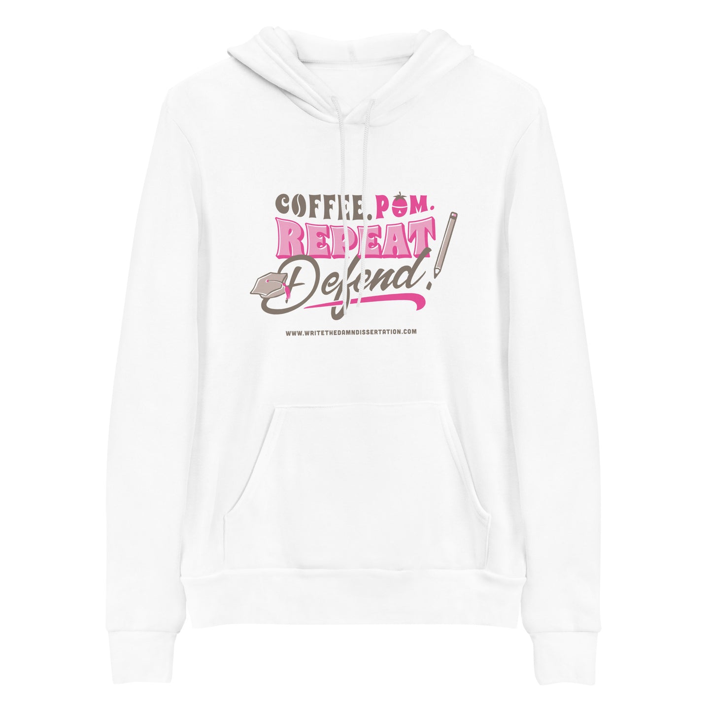 Coffee.Pom.Repeat.Defend! Unisex hoodie